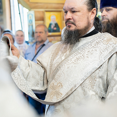 В праздник Вознесения Господня епископ Городецкий и Ветлужский Парамон совершил Божественную литургию в храме Вознесения Господня с. Зарубино