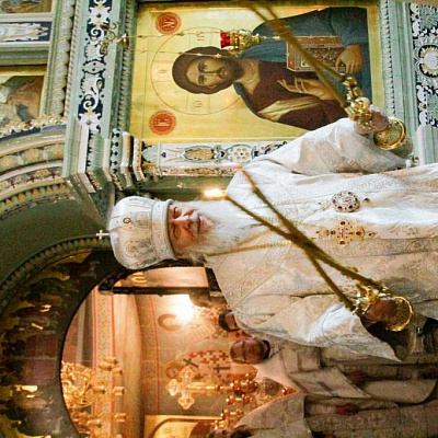 В Великую Субботу епископ Августин совершил Божественную литургию свт. Василия Великого в кафедральном соборе иконы Божией Матери Феодоровская города Городец