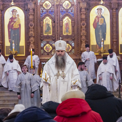 В праздник Крещения Господня митрополит Георгий возглавил Божественную литургию в Александро-Невском кафедральном соборе Нижнего Новгорода