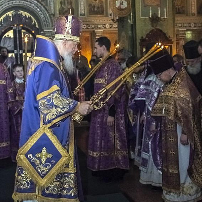 В Неделю 2-ю Великого поста епископ Городецкий и Ветлужский Августин совершил Божественную литургию в Феодоровском кафедральном соборе