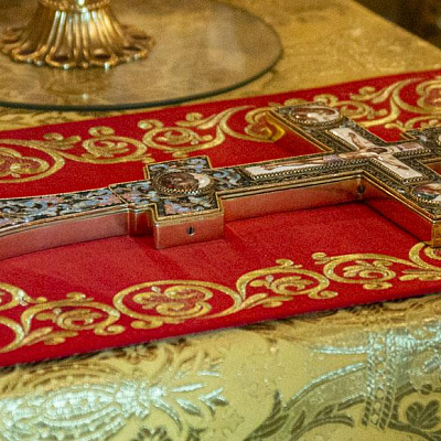 В Неделю воспоминания Адамова изгнания епископ Городецкий и Ветлужский Августин совершил Божественную литургию в Городецком кафедральном соборе