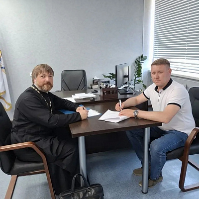 Рабочая встреча благочинного Сокольского округа с директором Сокольского техникума индустрии сервиса и предпринимательства