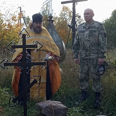 На месте разрушенного храма в селе Спасское Ветлужско-Уренского благочиния был совершен молебен