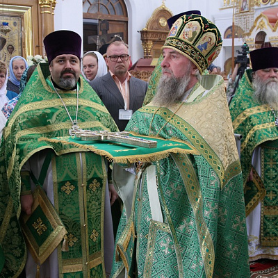 Управляющий Нижегородской епархией сослужил Патриаршему экзарху всея Беларуси на Божественной литургии в Спасо-Евфросиниевском монастыре Полоцка