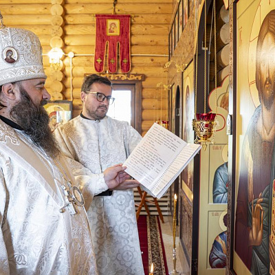 Епископ Городецкий и Ветлужский Парамон совершил Великое освящение храма в честь святого пророка Божия Илии п. Уста