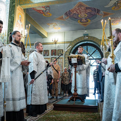 В праздник Преображения Господня епископ Городецкий и Ветлужский Парамон совершил Божественную литургию в Городецком Феодоровском мужском монастыре
