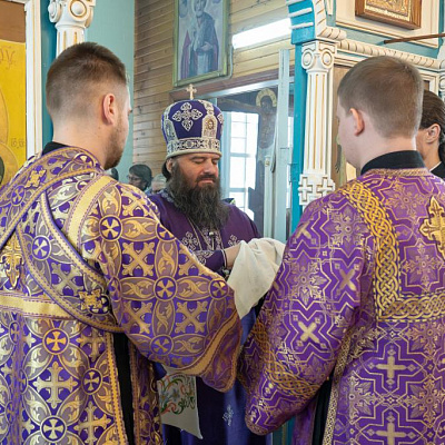 Епископ Городецкий и Ветлужский Парамон совершил Божественную литургию в храме Преображения Господня с. Соболиха