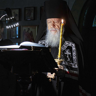 В третий день Великого поста, епископ Городецкий и Ветлужский Августин совершил Великое повечерие с чтением канона Андрея Критского в Городецком Феодоровском мужском монастыре