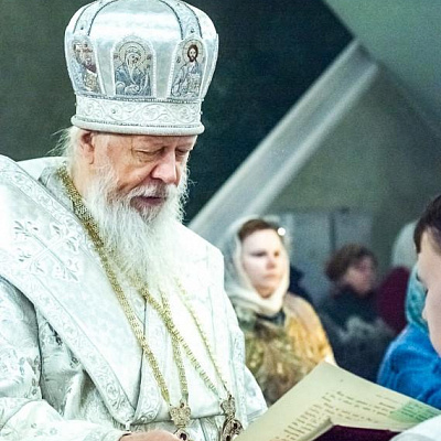 В праздник Сретения Господня епископ Городецкий и Ветлужский Августин совершил Божественную литургию в Феодоровском кафедральном соборе Городца
