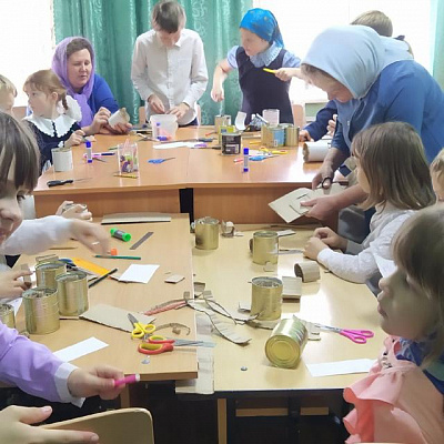 Акция в православном кружке "Зернышки" храма Пресвятой Живоначальной Троицы Шарангского благочиния