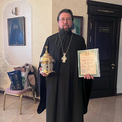 В Лысковскую епархию передана частица мощей святителя Иоасафа Белгородского