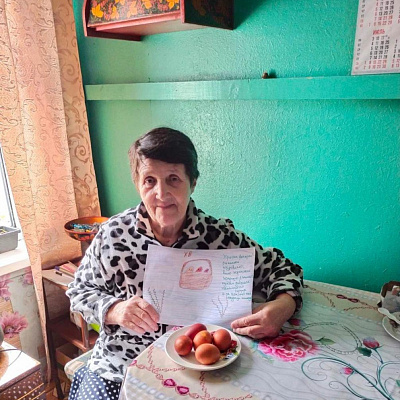 "Пасхальная открытка - пожилым людям"