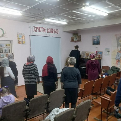 Встреча священника с родственниками мобилизованных в Семеновском благочинии