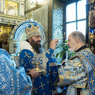 В канун Престольного праздника Городецкого Феодоровского мужского монастыря епископ Городецкий и Ветлужский Парамон совершил Всенощное бдение