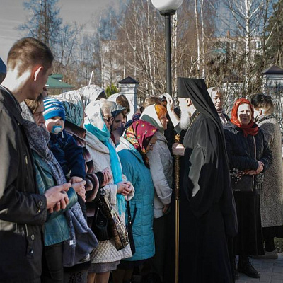 В Вербное воскресение епископ Городецкий и Ветлужский Августин совершил Божественную литургию