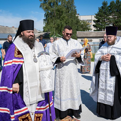 Епископ Городецкий и Ветлужский Парамон совершил чин основания храма святителя Николая Чудотворца в г. Городец