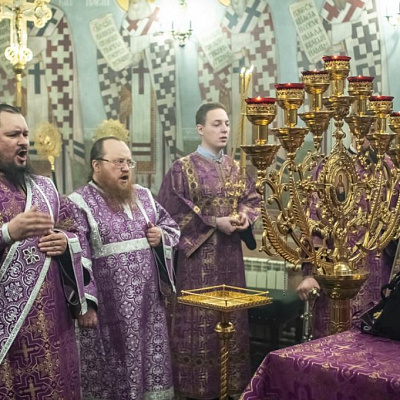 В Неделю 2-ю Великого поста епископ Городецкий и Ветлужский Августин совершил Божественную литургию в Феодоровском кафедральном соборе