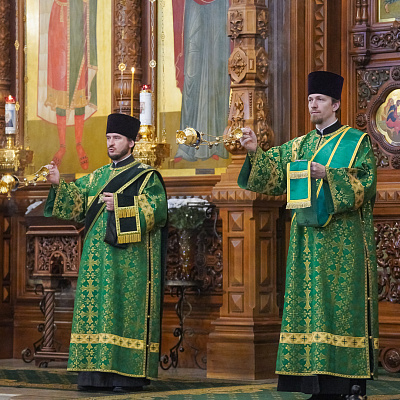 В день памяти преподобного Иоанна Дамаскина митрополит Георгий совершил Божественную литургию в Александро-Невском кафедральном соборе Нижнего Новгорода