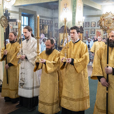 В канун Прощеного воскресенья епископ Городецкий и Ветлужский Парамон совершил Всенощное бдение в Городецком Феодоровском мужском монастыре