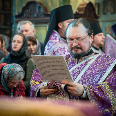 В праздник Торжества Православия епископ Городецкий и Ветлужский Парамон совершил Литургию свт. Василия Великого в Городецком Феодоровском мужском монастыре