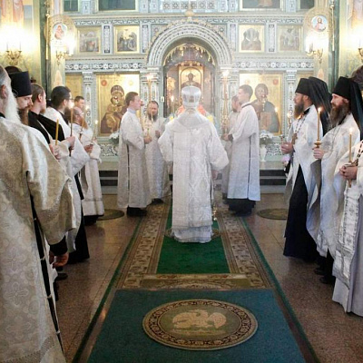 Епископ Городецкий и Ветлужский Августин совершил Божественную литургию в праздник Вознесения Господня