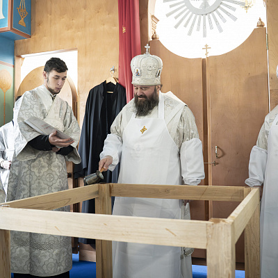 В поселке станции Тарасиха управляющий Городецкой епархией совершил Великое освящение храма в честь Святого Духа