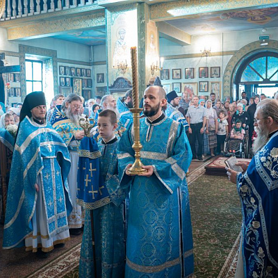 В престольный праздник Городецкого Феодоровского мужского монастыря епископ Городецкий и Ветлужский Парамон совершил Божественную литургию