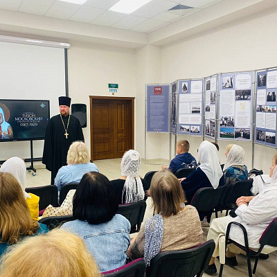 В Борском благочинии завершила работу выставка, посвященная 100-летию исповеднической кончины святого Патриарха Тихона (Белавина)