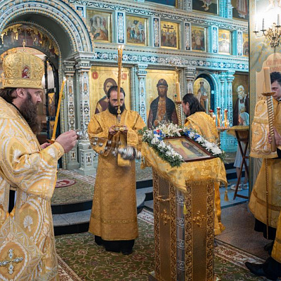 В канун дня памяти славных и всехвальных первоверховных апостолов Петра и Павла епископ Городецкий и Ветлужский Парамон совершил Всенощное бдение в Городецком Феодоровском мужском монастыре