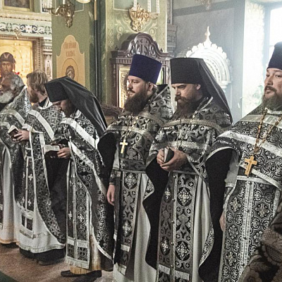 Епископ Городецкий и Ветлужский Августин совершил Литургию Преждеосвящённых Даров в кафедральном соборе иконы Божией Матери Феодоровская города Городец