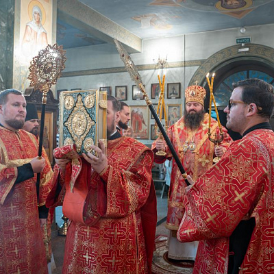 В день Усекновения главы Иоанна Предтечи епископ Городецкий и Ветлужский Парамон совершил Божественную литургию в Городецком Феодоровском мужском монастыре