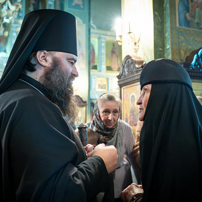 В праздник Торжества Православия епископ Городецкий и Ветлужский Парамон совершил Литургию свт. Василия Великого в Городецком Феодоровском мужском монастыре