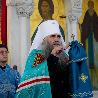 Митрополит Георгий возглавил всенощное бдение в канавинском храме в честь Владимирской иконы Божией Матери