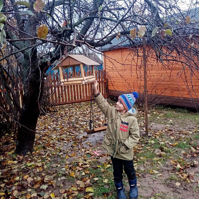 Акция «Кормушки для птиц родного края, сделанные своими руками» в МБОУ Большерудкинской ОШ