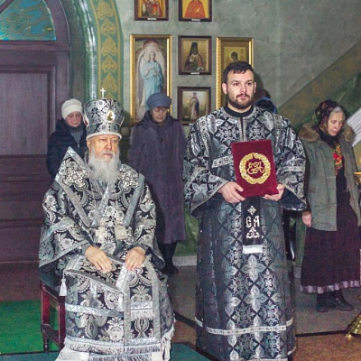 Епископ Городецкий и Ветлужский Августин совершил Литургию Преждеосвященных Даров в Городецком Феодоровском мужском монастыре
