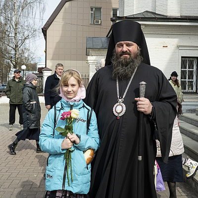 В Неделю святых жен-мироносиц епископ Городецкий и Ветлужский Парамон совершил Божественную литургию в Городецком Феодоровском мужском монастыре