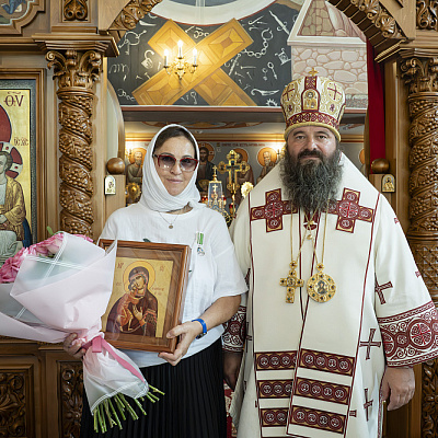 В престольный праздник Городецкого Феодоровского мужского монастыря епископ Городецкий и Ветлужский Парамон совершил Божественную литургию