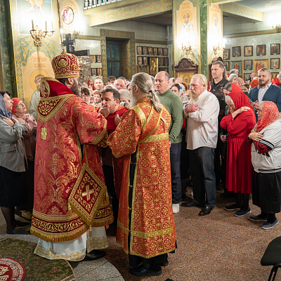 В праздник Светлого Христова Воскресения епископ Городецкий и Ветлужский Парамон совершил Пасхальные богослужения в Городецком Феодоровском мужском монастыре