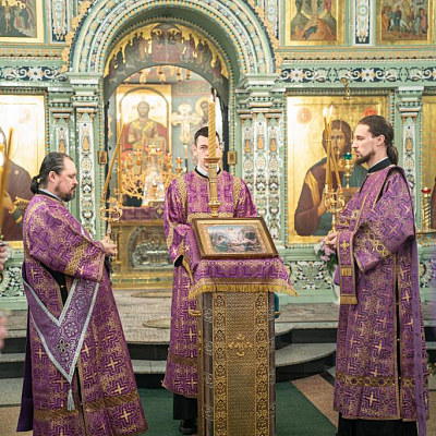 В канун 2-й Недели Великого поста епископ Городецкий и Ветлужский Парамон совершил Всенощное бдение в Городецком Феодоровском мужском монастыре