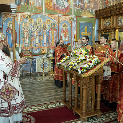 В престольный праздник Городецкого Феодоровского мужского монастыря епископ Городецкий и Ветлужский Парамон совершил Божественную литургию
