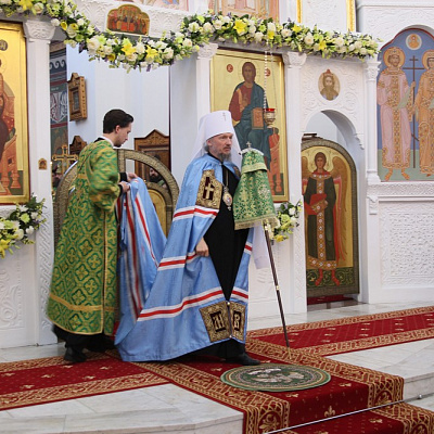 Управляющий Нижегородской епархией сослужил Патриаршему экзарху всея Беларуси на Божественной литургии в Спасо-Евфросиниевском монастыре Полоцка