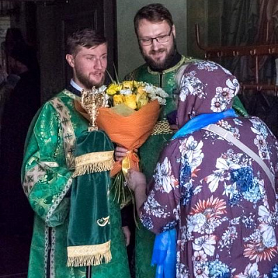 В день празднования 10-летия со дня возрождения Городецкого Феодоровского мужского монастыря епископ Городецкий и Ветлужский Августин совершил Божественную литургию