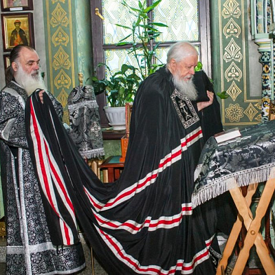 Епископ Городецкий и Ветлужский Августин совершил Литургию Преждеосвященных Даров в Городецком Феодоровском мужском монастыре