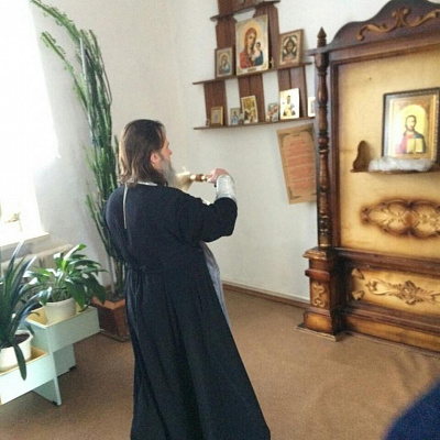 Праздник Крещения Господня в противотуберкулезном диспансере поселка Сухобезводное