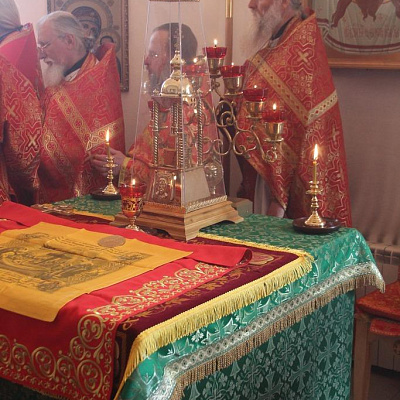Епископ Городецкий и Ветлужский Августин совершил Божественную литургию в храме ФКУ ИК-1 поселка Сухобезводное