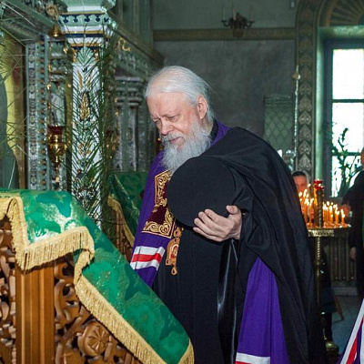 В Вербное воскресение епископ Городецкий и Ветлужский Августин совершил Божественную литургию