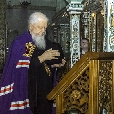В Неделю 2-ю Великого поста епископ Городецкий и Ветлужский Августин совершил Божественную литургию в Феодоровском кафедральном соборе
