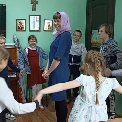 В православном кружке "Зернышки" при Троицком храме р. п. Шаранга состоялось итоговое занятие