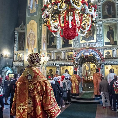 В Радоницу епископ Городецкий и Ветлужский Августин совершил Божественную литургию в кафедральном соборе иконы Божией Матери Феодоровская Городца