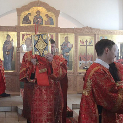Епископ Городецкий и Ветлужский Августин совершил Божественную литургию в храме ФКУ ИК-1 поселка Сухобезводное